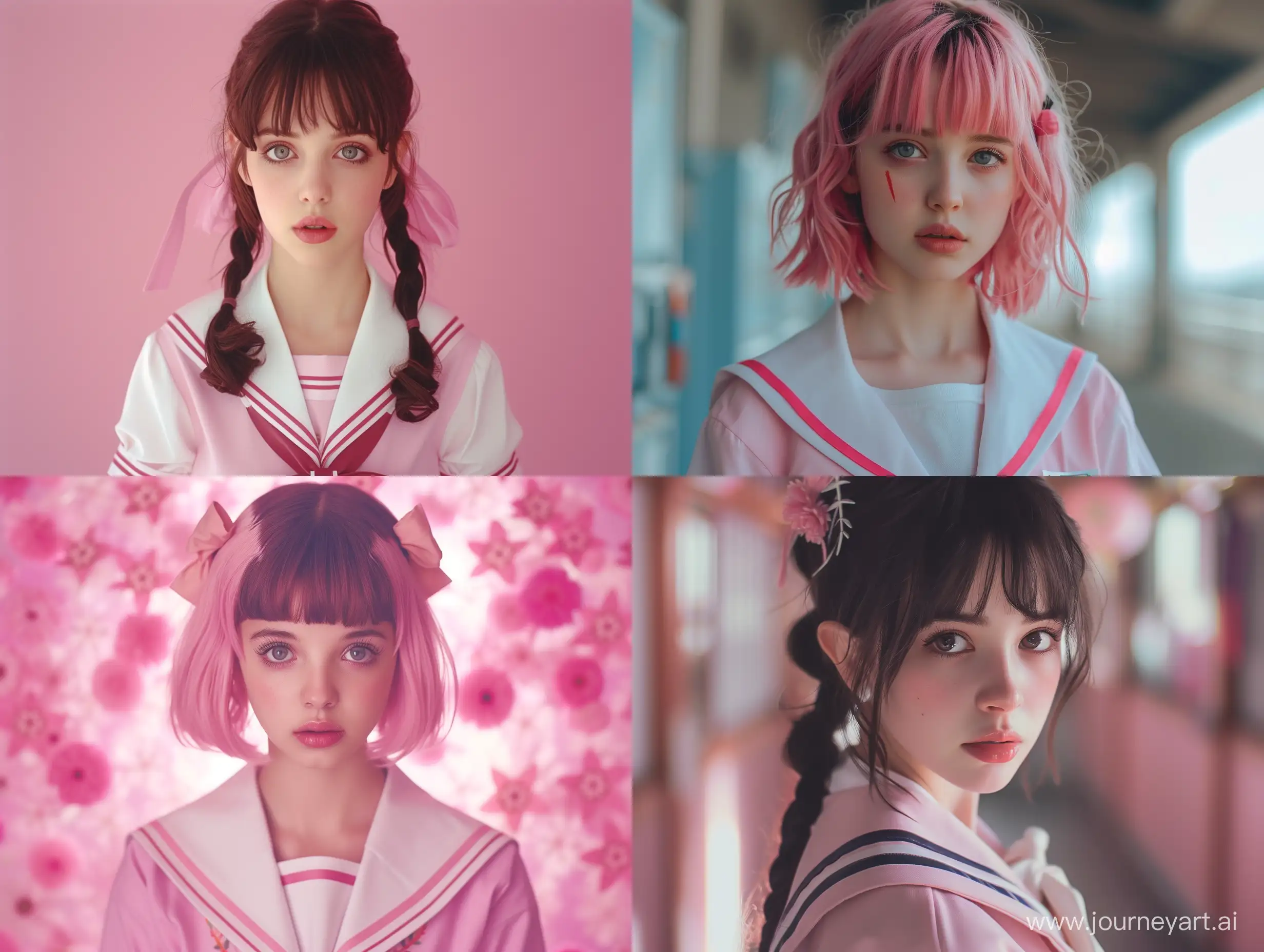 Jesse-Pinkman-Cosplaying-as-a-Japanese-Schoolgirl-Cute-Pink-Realism