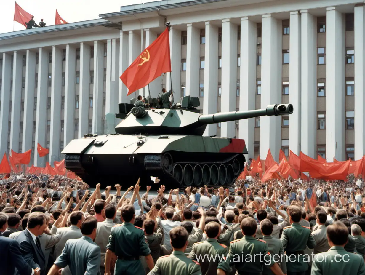 Soviet-Union-Triumphs-August-Coup-1991-Victory-at-Government-Building