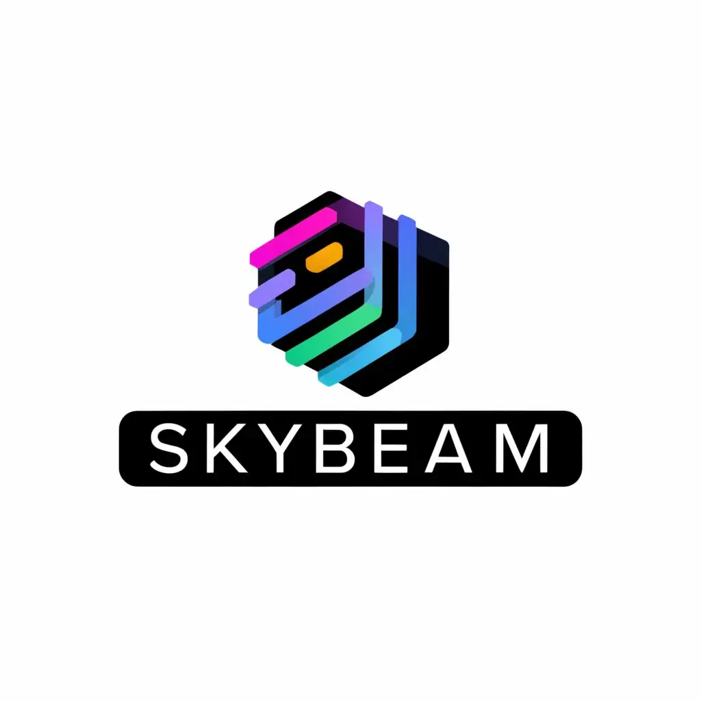 a logo design,with the text "skybeam", main symbol:social media marketing,Moderate,be used in Technology industry,clear background