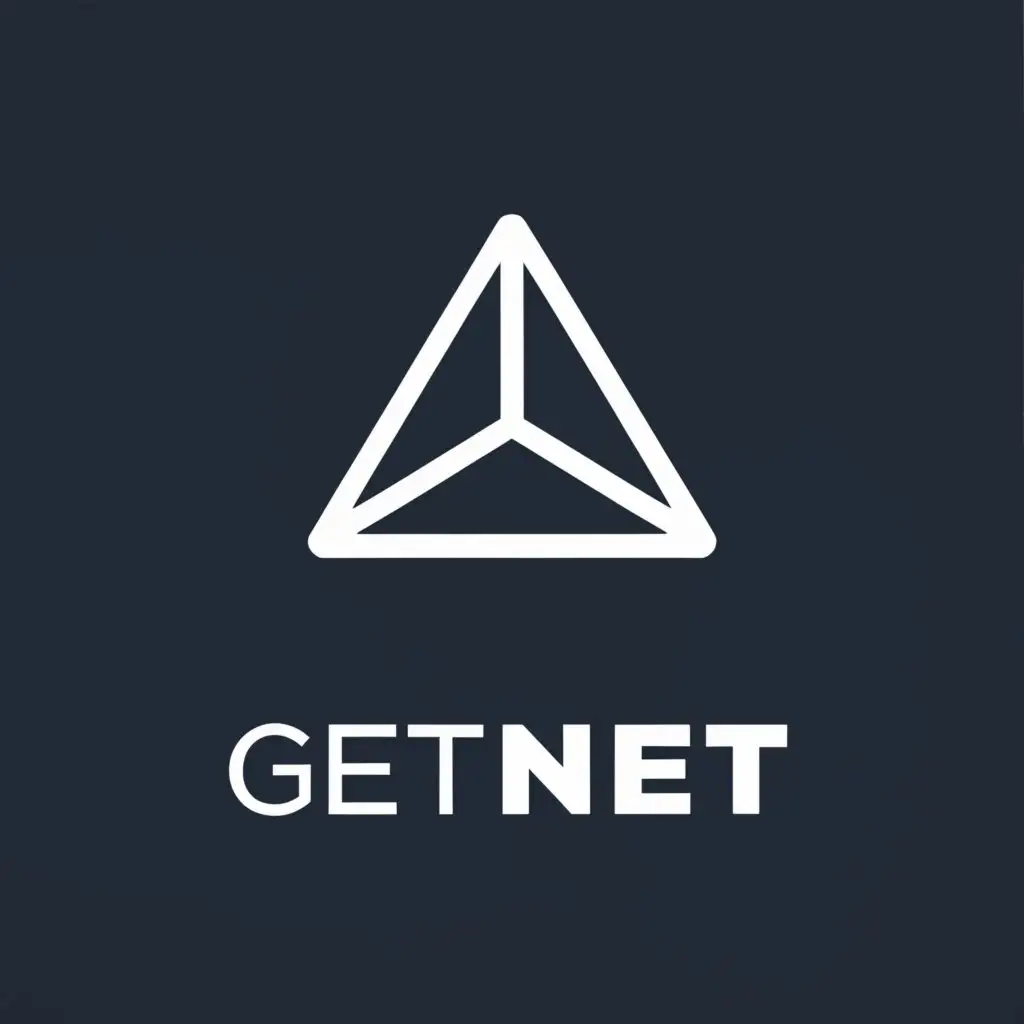 a logo design,with the text "GetNet", main symbol:Connect,Moderate,clear background