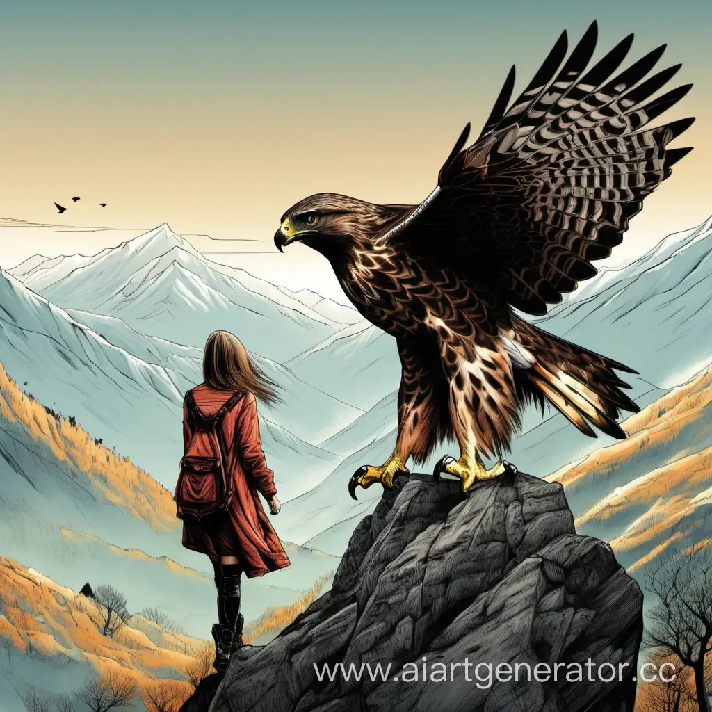 Mountain-Hawk-Carrying-Girl