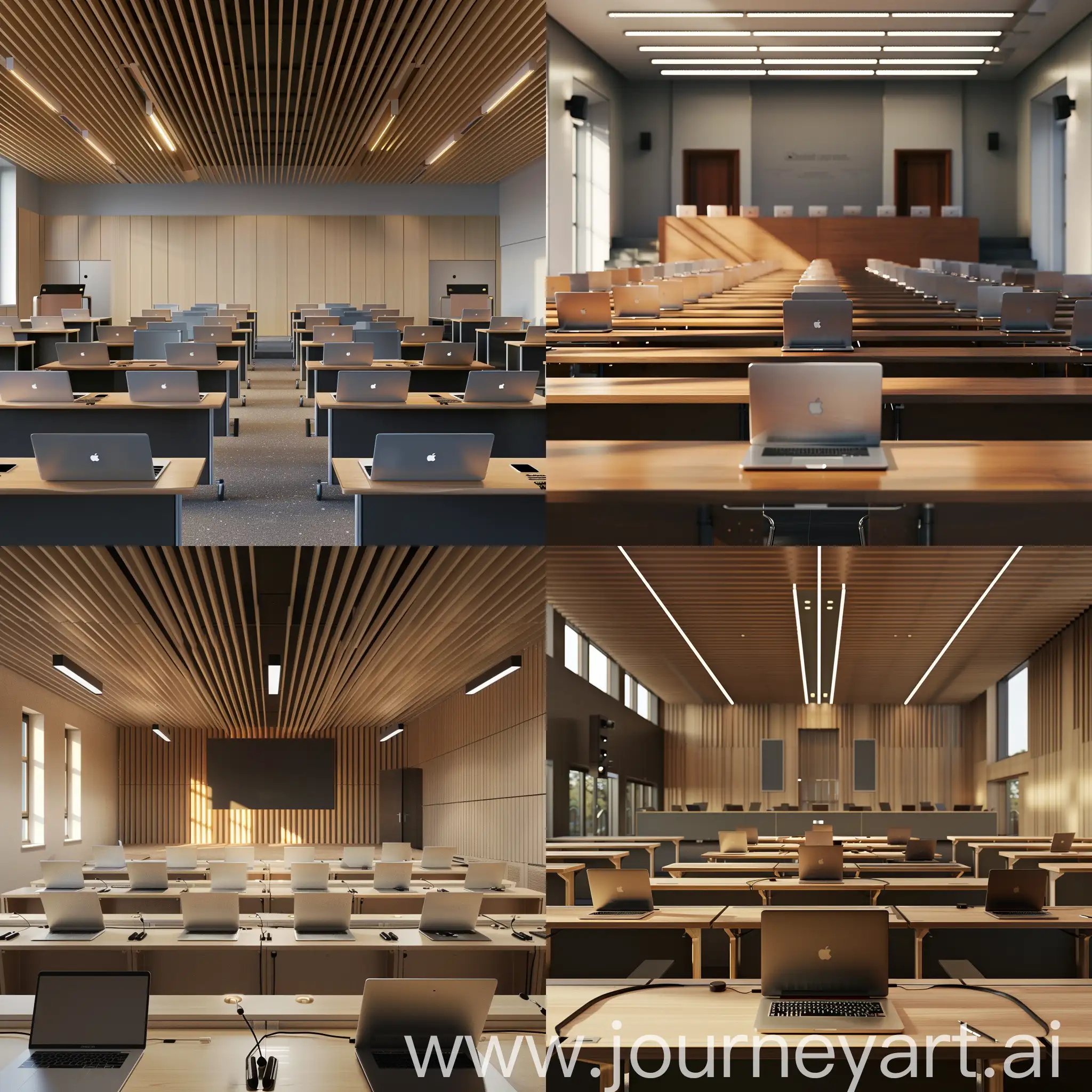 Empty-Lecture-Hall-with-Laptops-on-Tables