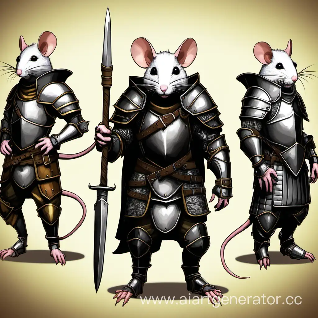 Крысы в броне, игровые персонажи воины лагерь