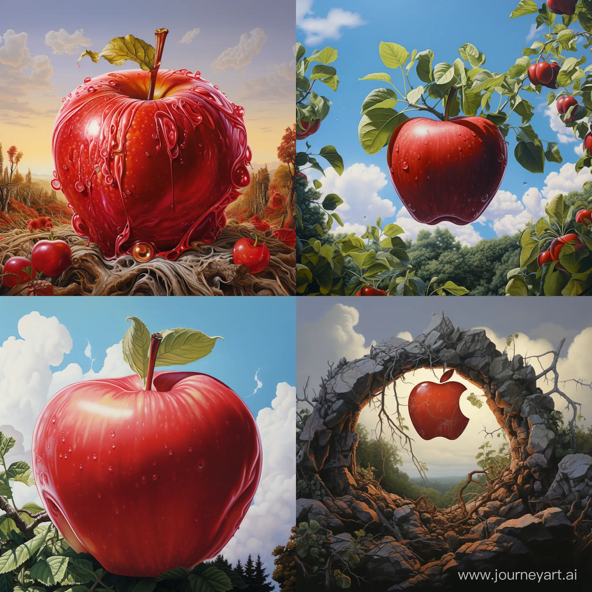 Vibrant-Apple-Art-in-Square-Format-AR-Masterpiece