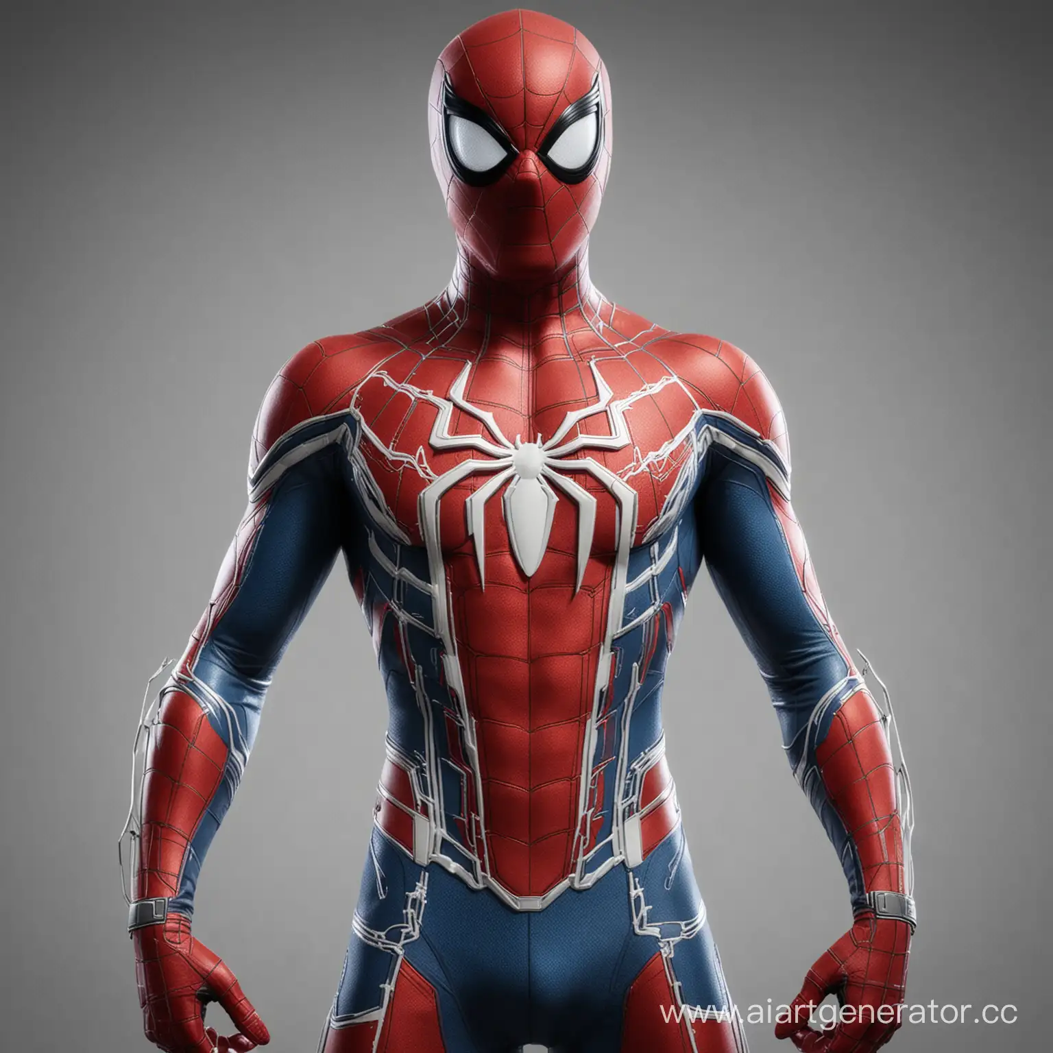 Futuristic-SpiderMan-Suit-with-Glowing-Lenses-and-Mechanical-Spider-Legs