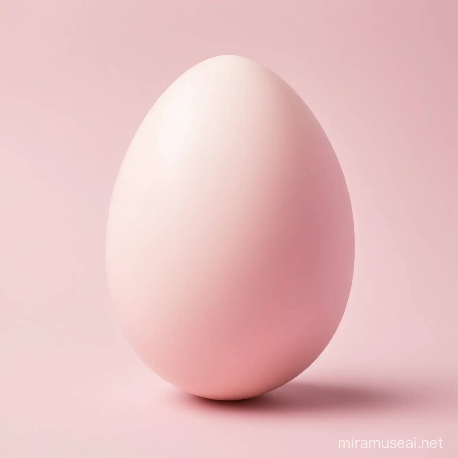Pale pink egg