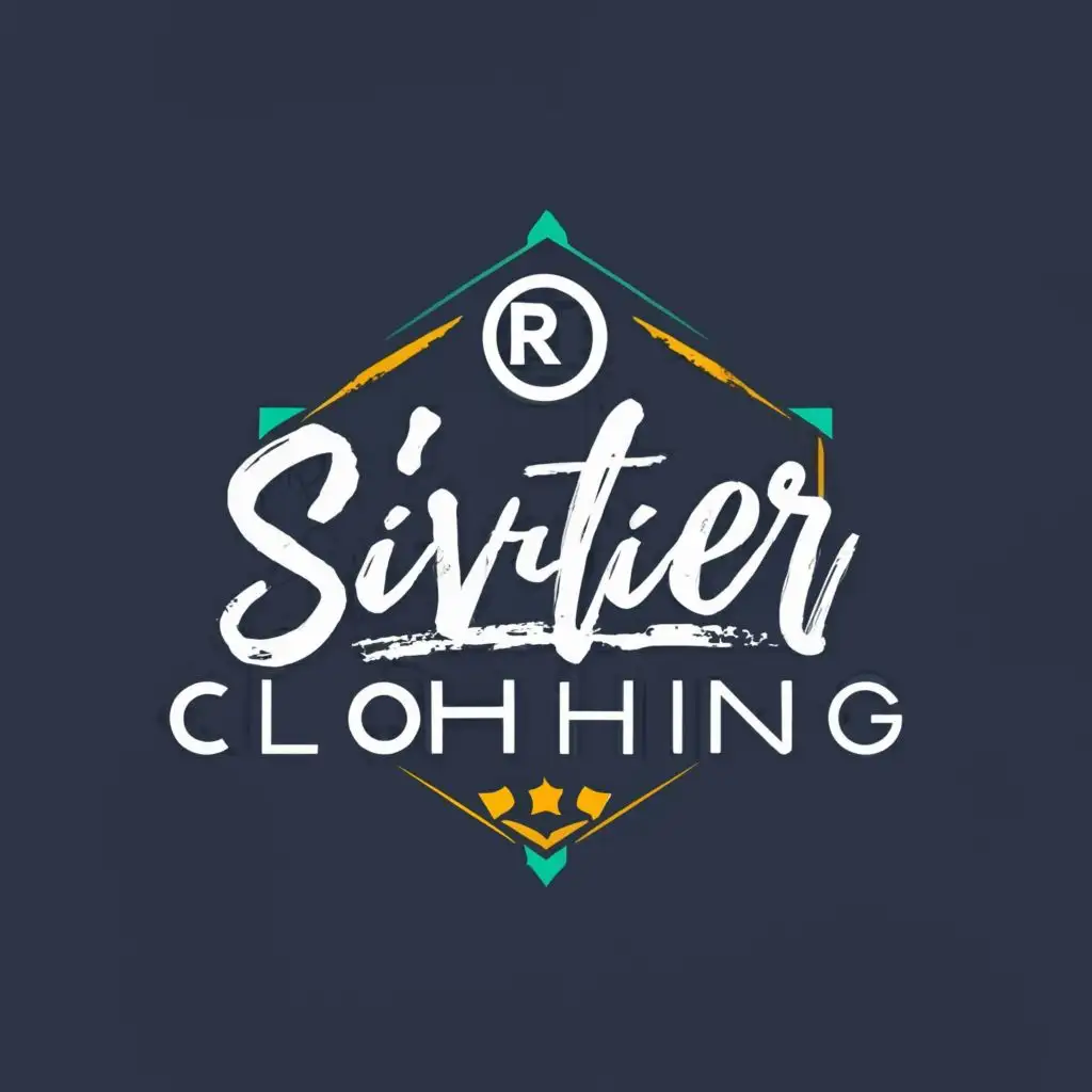 logo, none yet, with the text "Siviter Clothing", typography, be used in Retail industry