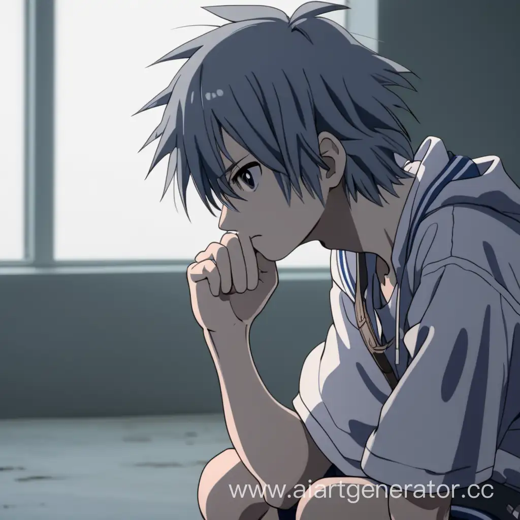 Reflective-Anime-Character-Contemplating-Mortality