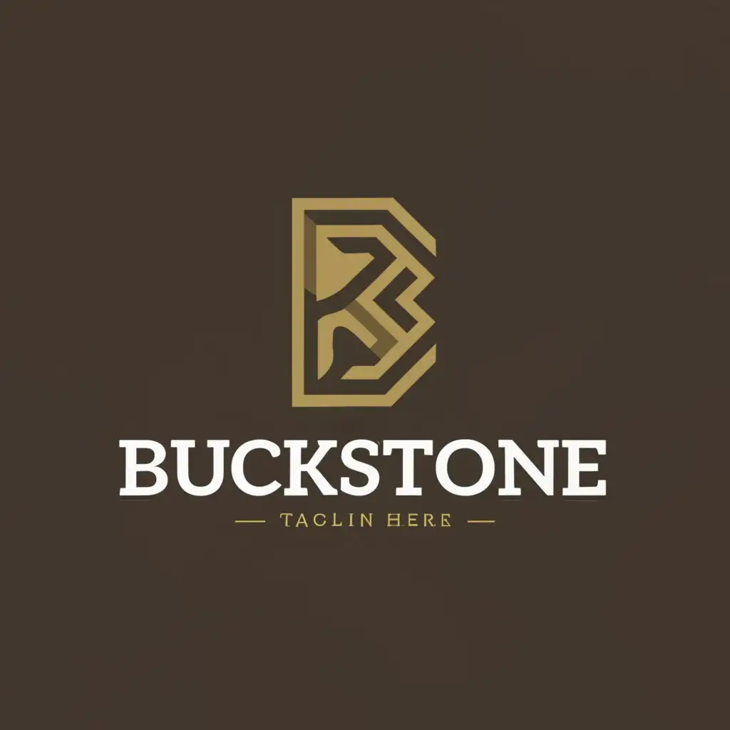 a logo design,with the text "Buckstone", main symbol:Buckstone,Moderate,clear background
