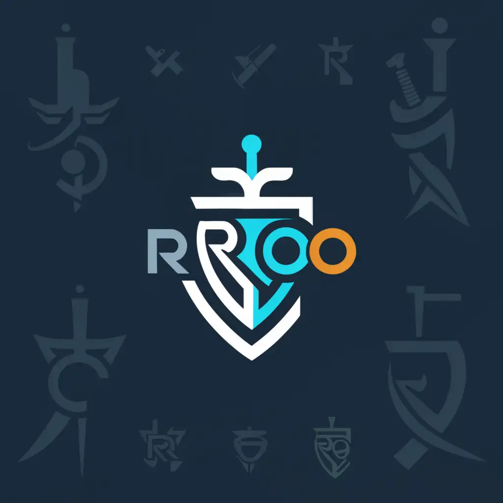 a logo design,with the text "RCOP", main symbol:Sword, Shield, people and Finance,Moderate,be used in Finance industry,clear background