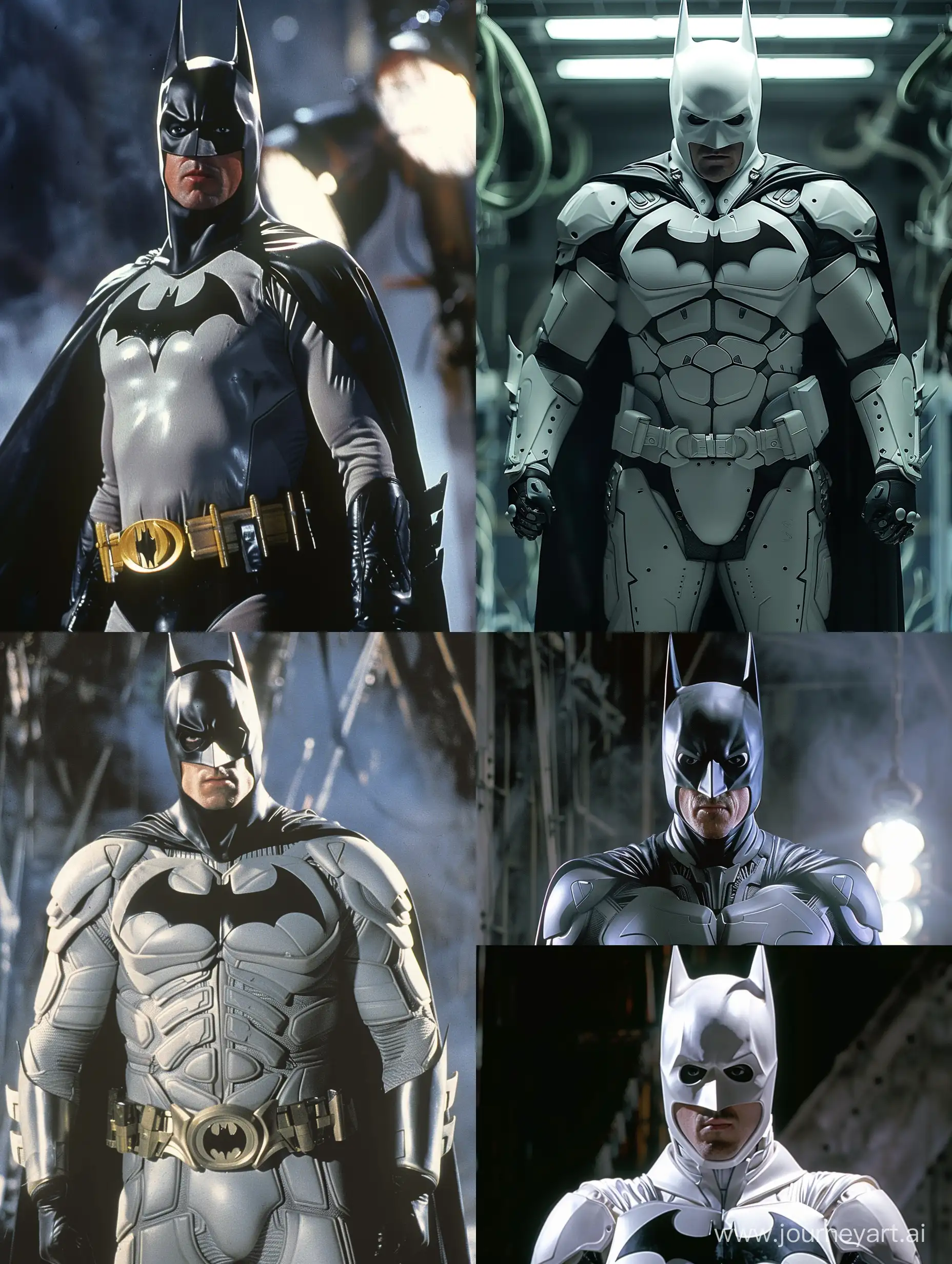 Christian Bale as Batman in White suit 1993s 