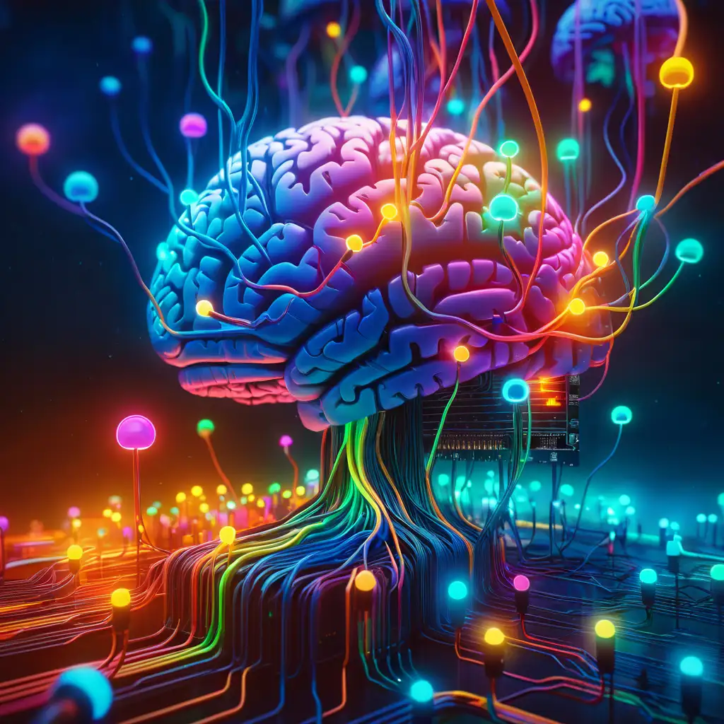 Futuristic Bioluminescent Neural Network Art AweInspiring Digital Beauty by Beeple