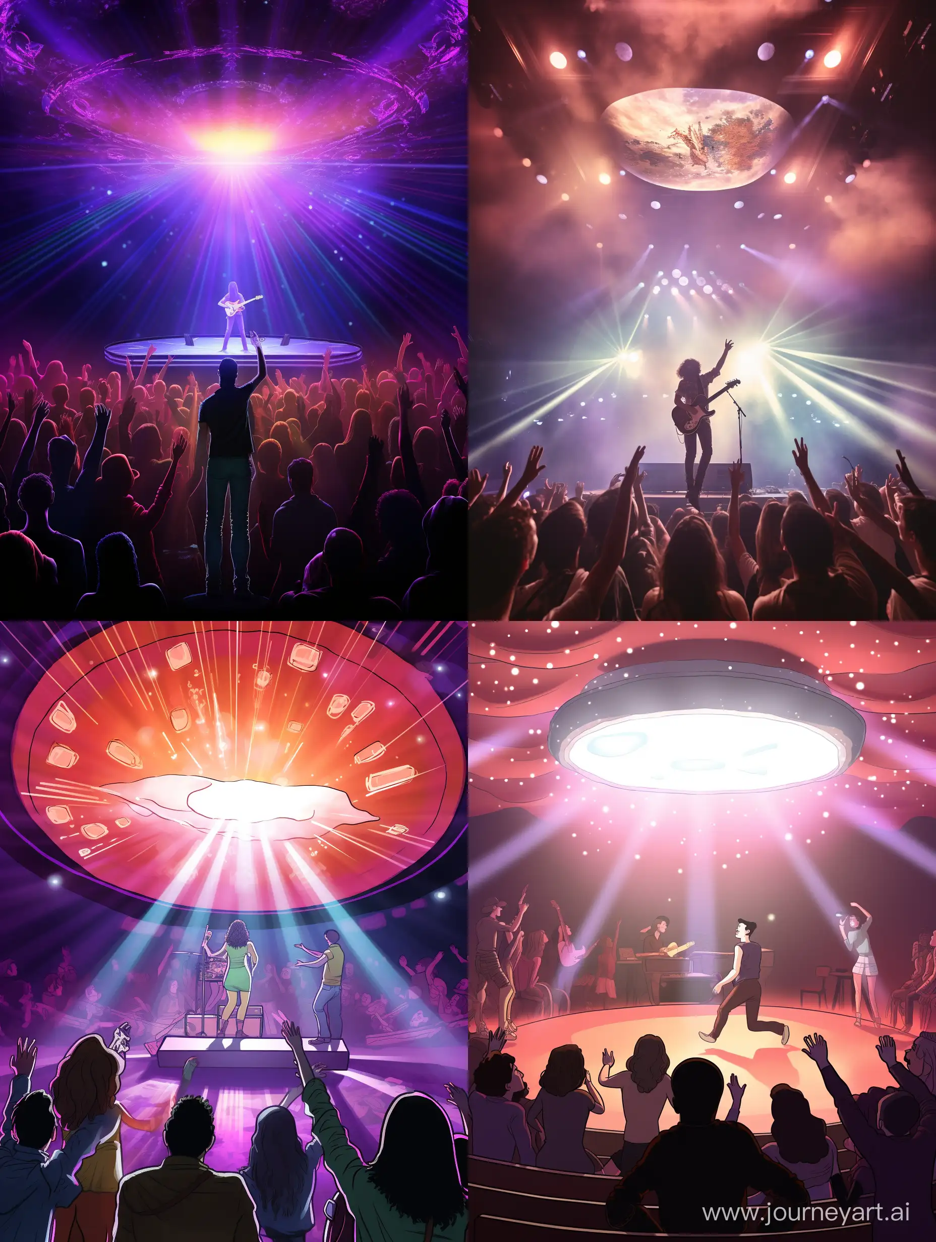 Extraterrestrial-Concert-5Member-Rock-Band-Welcomes-Singer-from-UFO-Beam