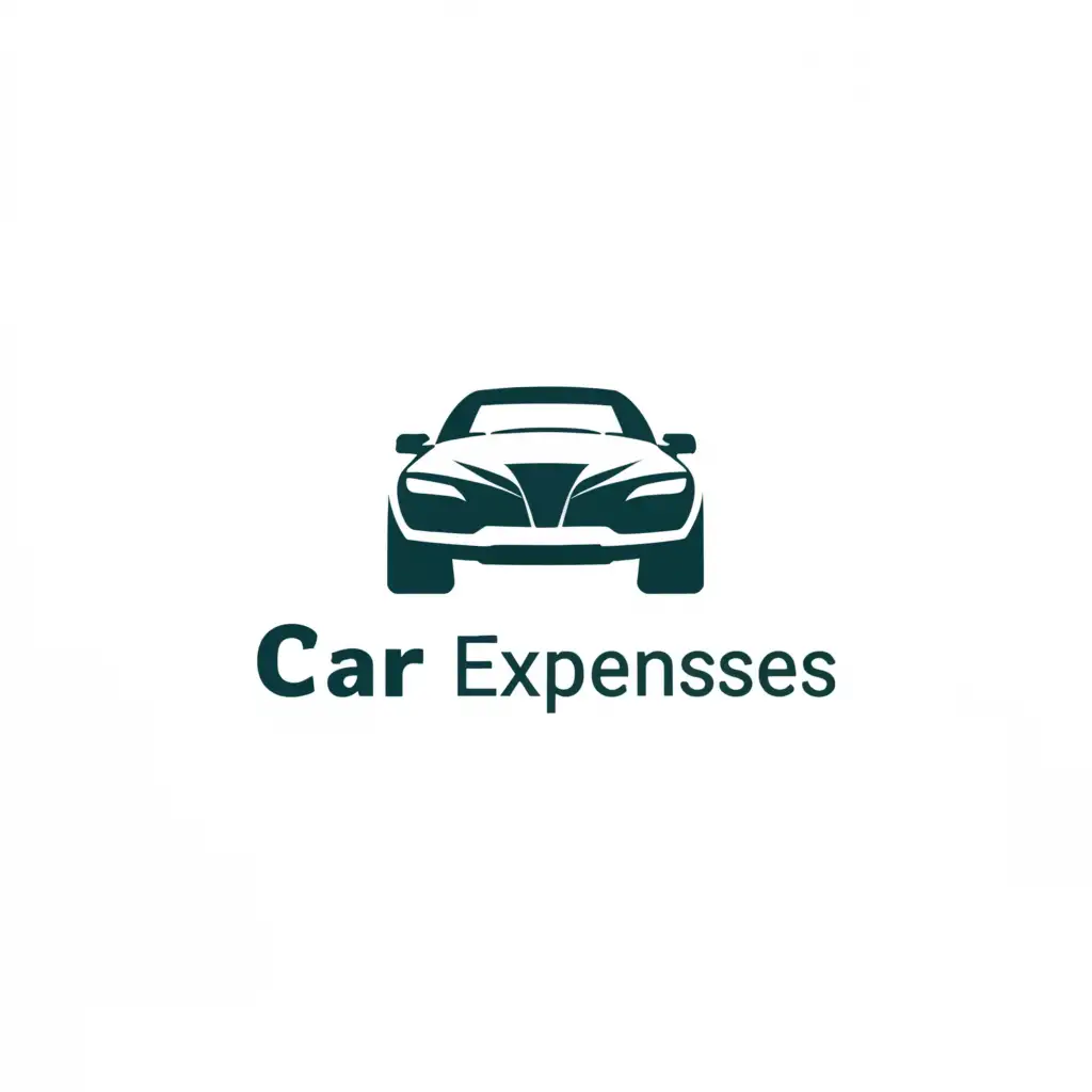 LOGO-Design-For-Car-Expenses-Sleek-Car-Icon-on-Clean-Background