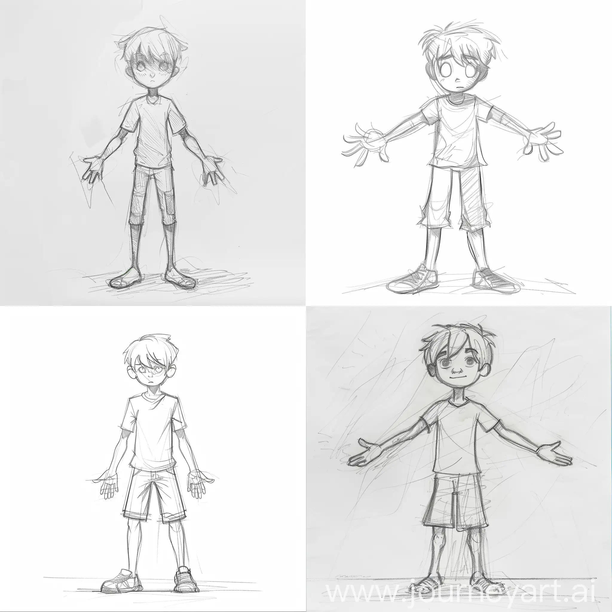 Sketch-of-a-Boy-Standing-with-Clear-Hands-and-Legs