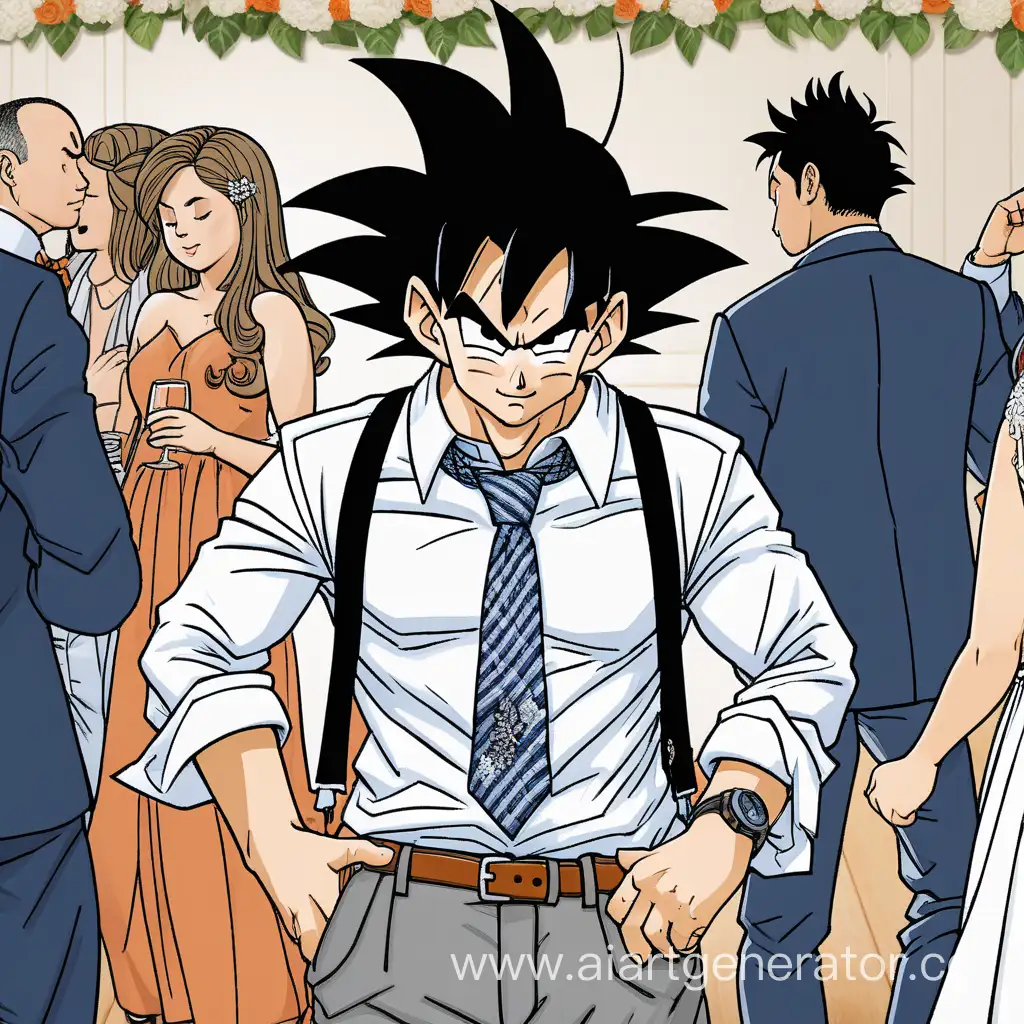 Tipsy-Goku-Attends-Wedding-in-Casual-Attire