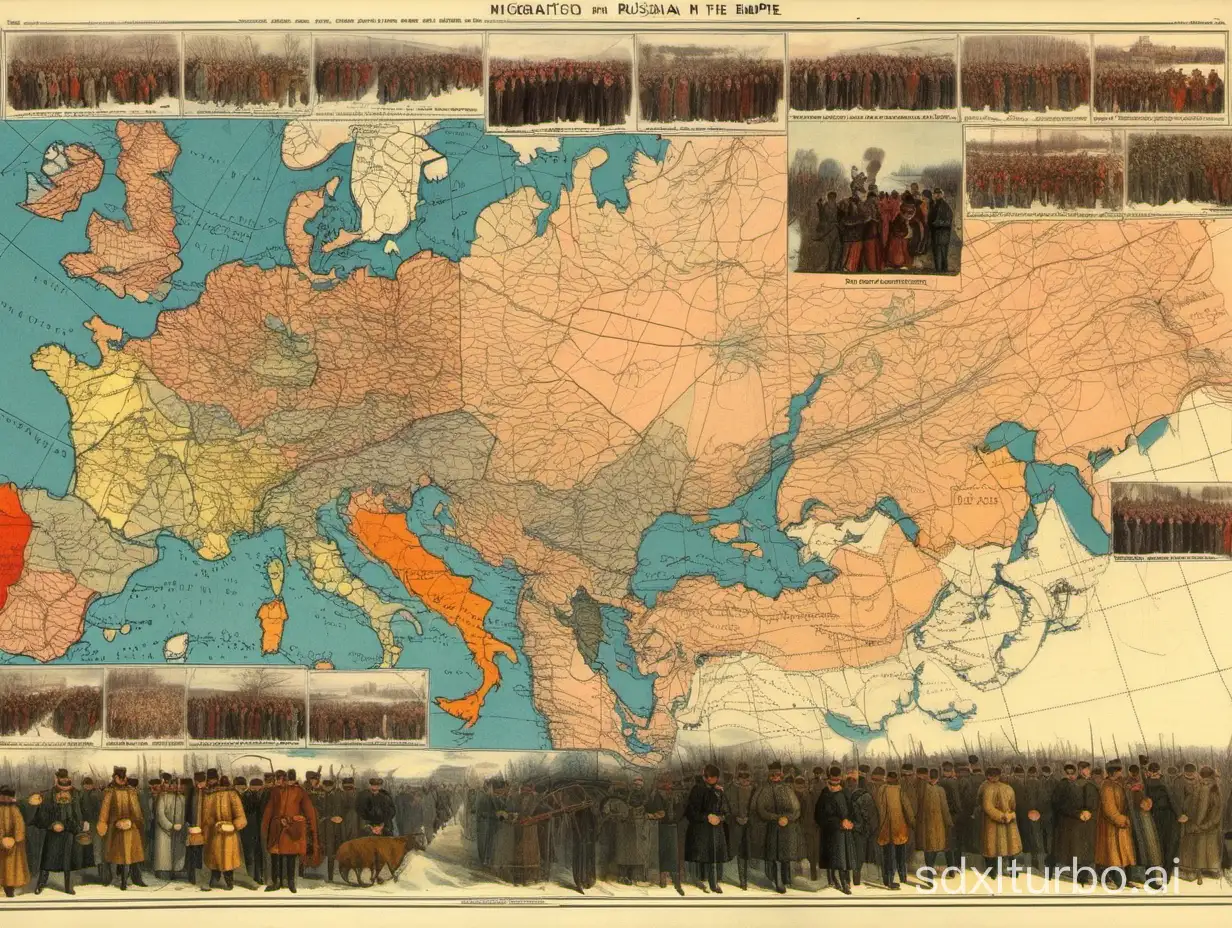 migration from russian empire, backfround for slides