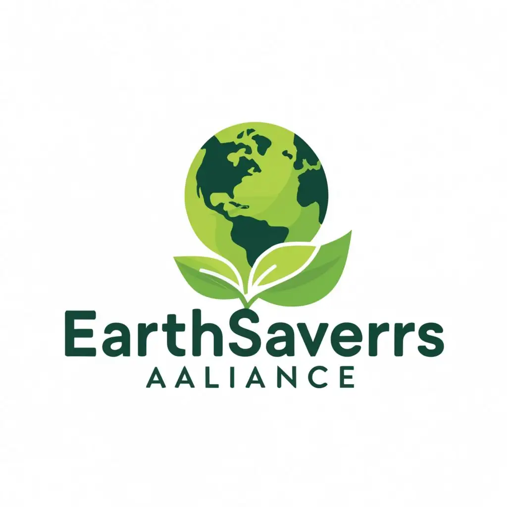 a logo design,with the text "EarthSavers Alliance", main symbol:climate change,Moderate,clear background