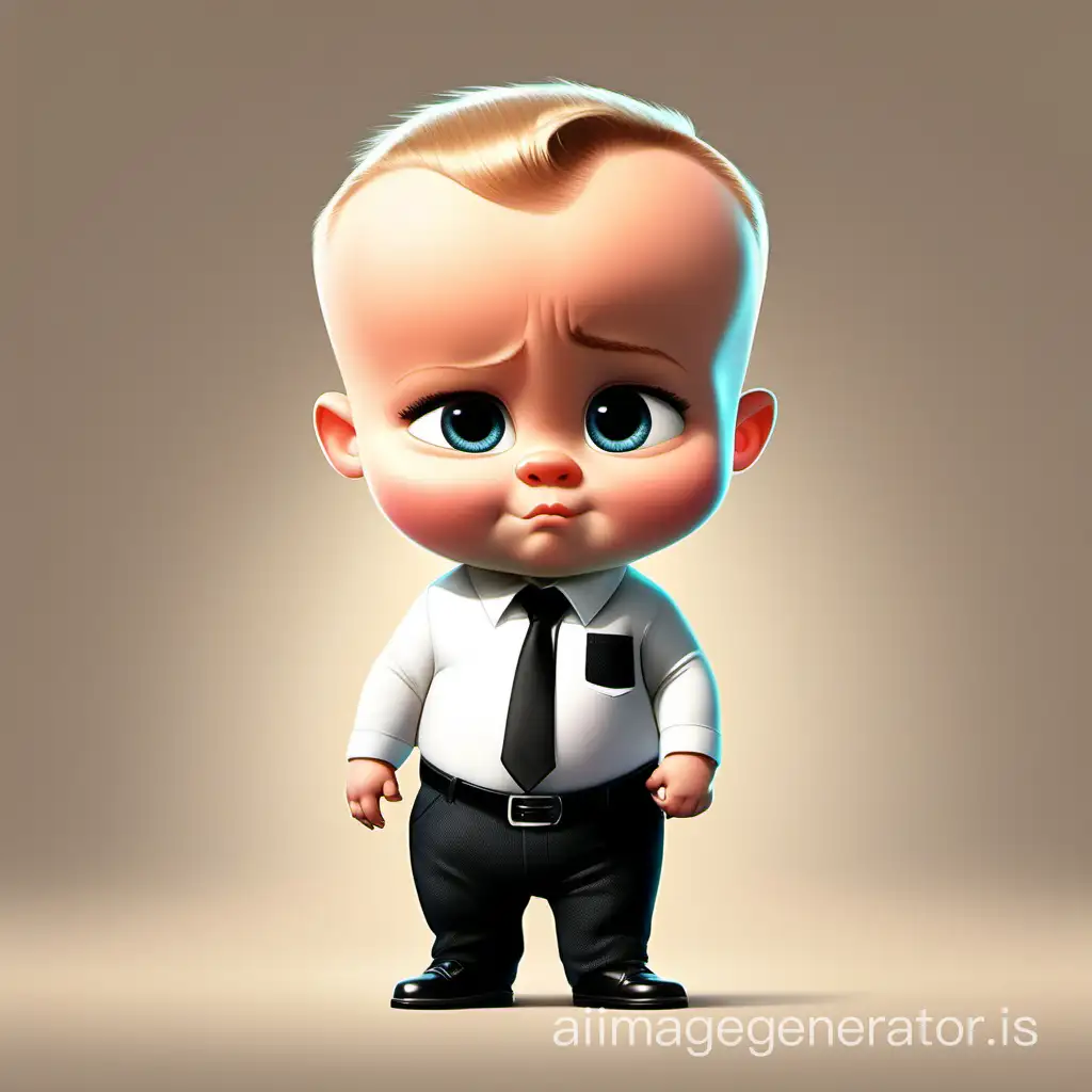 Boss Baby from the cartoon in full height