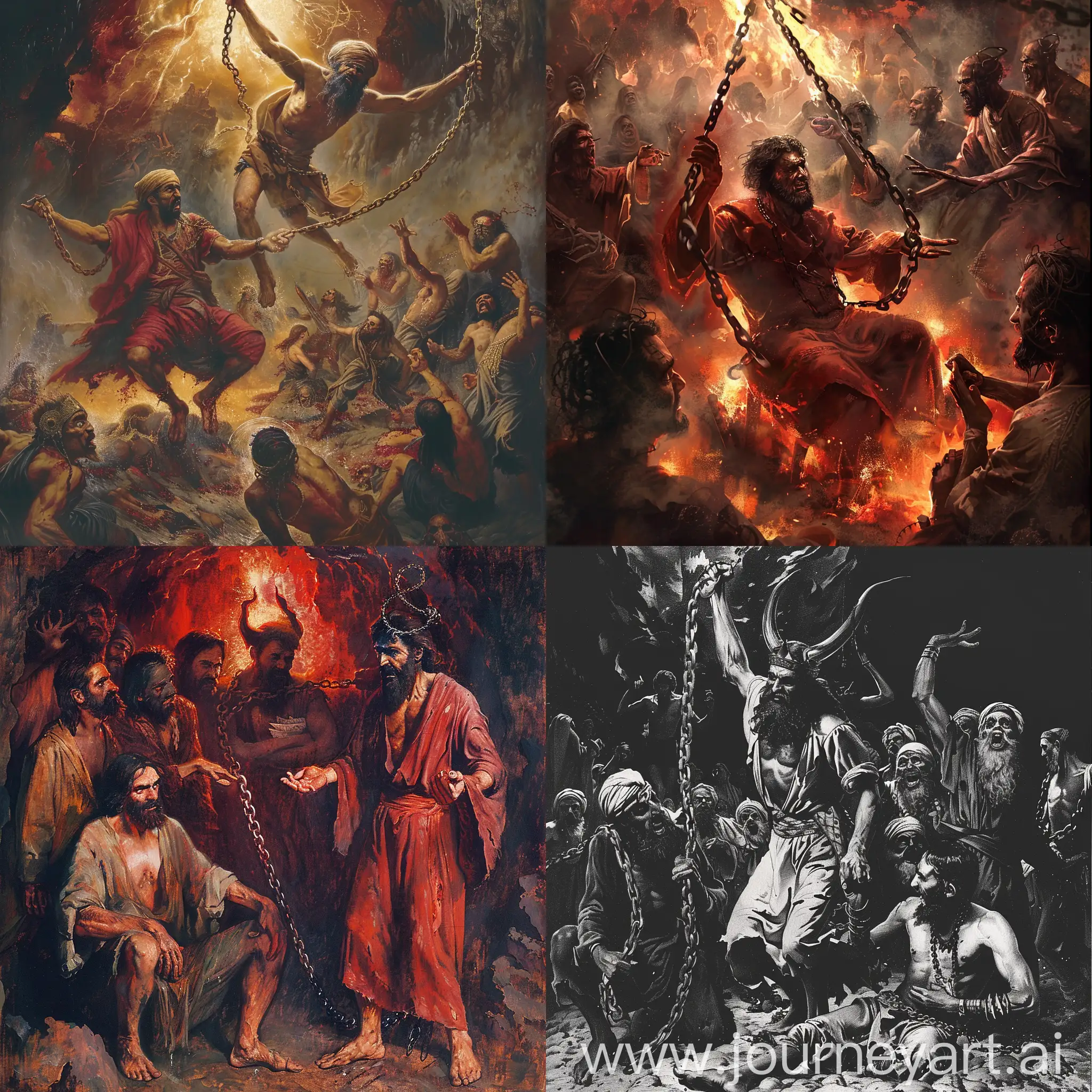 Guard-of-Hell-Chains-Satan-in-Hell-Day-of-Judgement-Scene