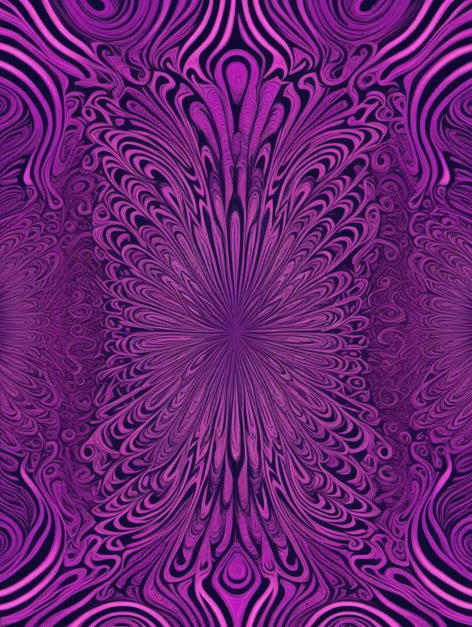 Psychedelic Purple Pattern Creation