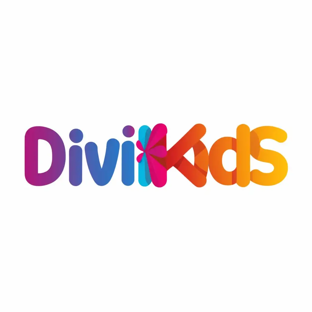 a logo design,with the text "Divikids", main symbol:Divikids,Moderate,be used in Entertainment industry,clear background