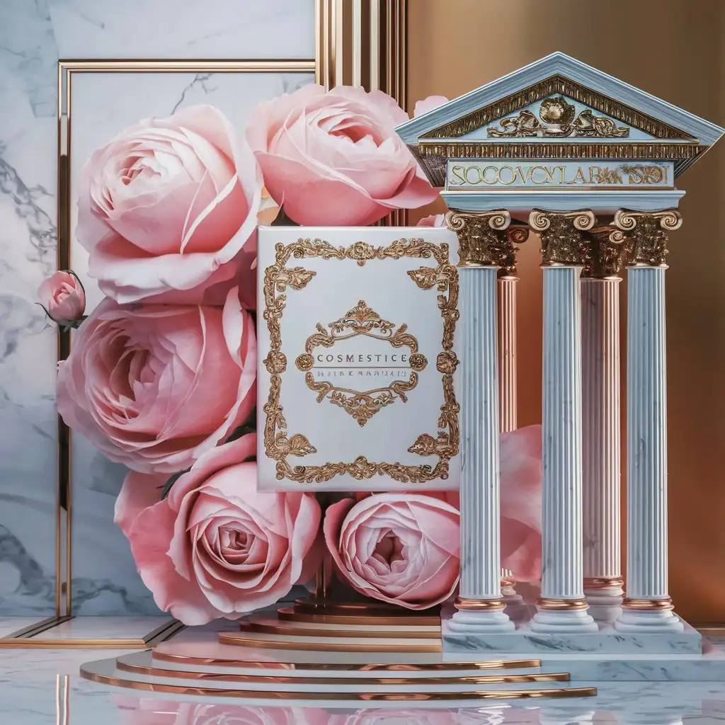 Blooming-Rose-Petals-Amid-Neoclassical-Roman-Columns-Technological-Empowerment-in-French-Style