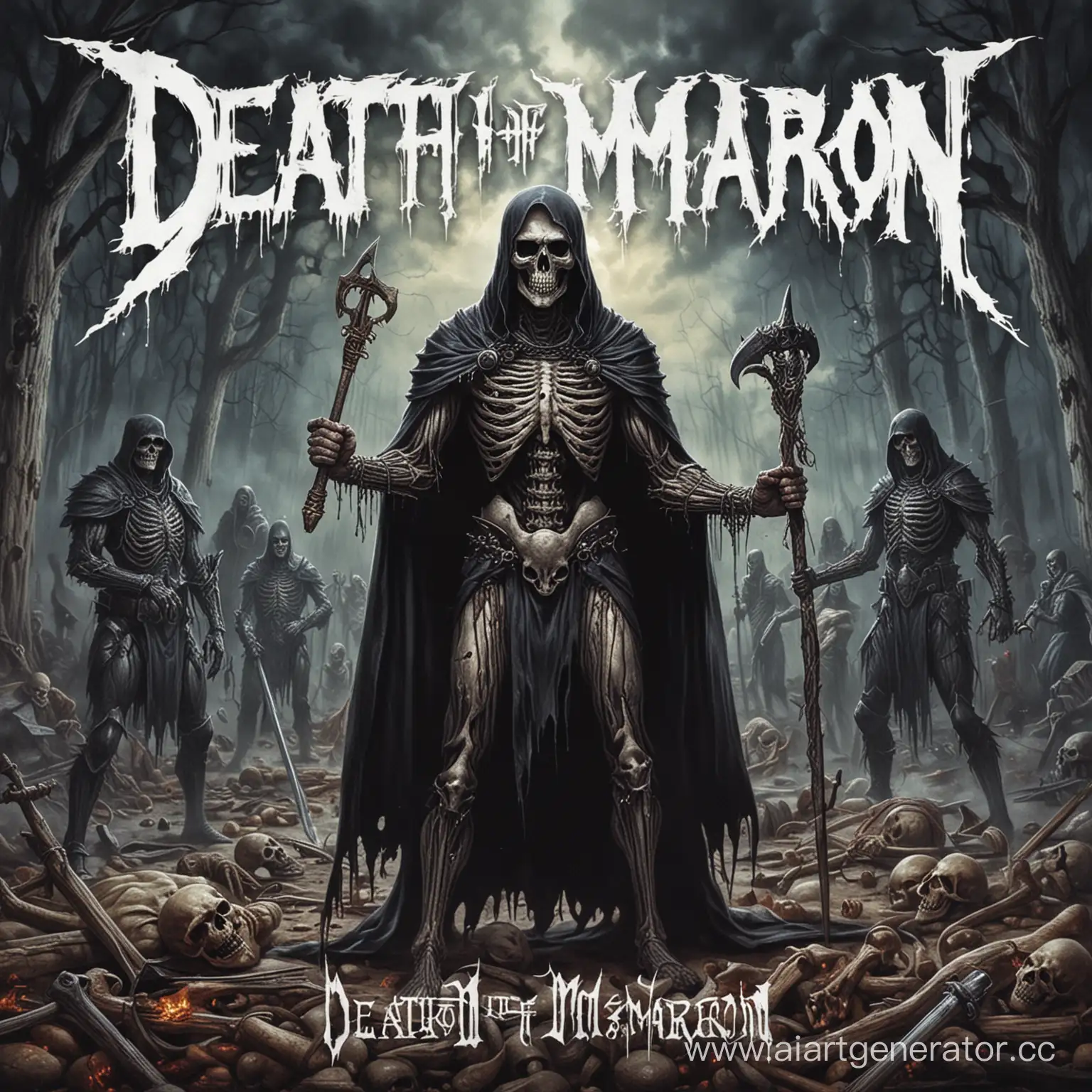 Metal-Band-Death-of-Makaron-Album-Cover-with-Dark-Aesthetic