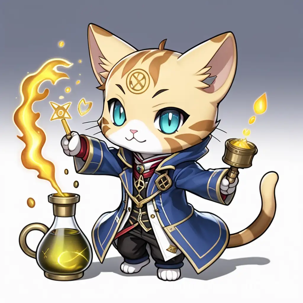 Adorable-Chibi-Cat-Alchemist-Practicing-Magical-Arts