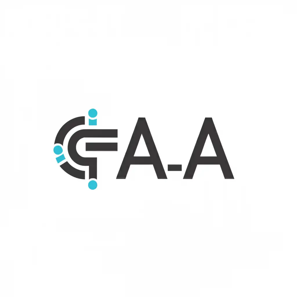 a logo design,with the text "G.A.A", main symbol:Electron,Minimalistic,be used in Technology industry,clear background