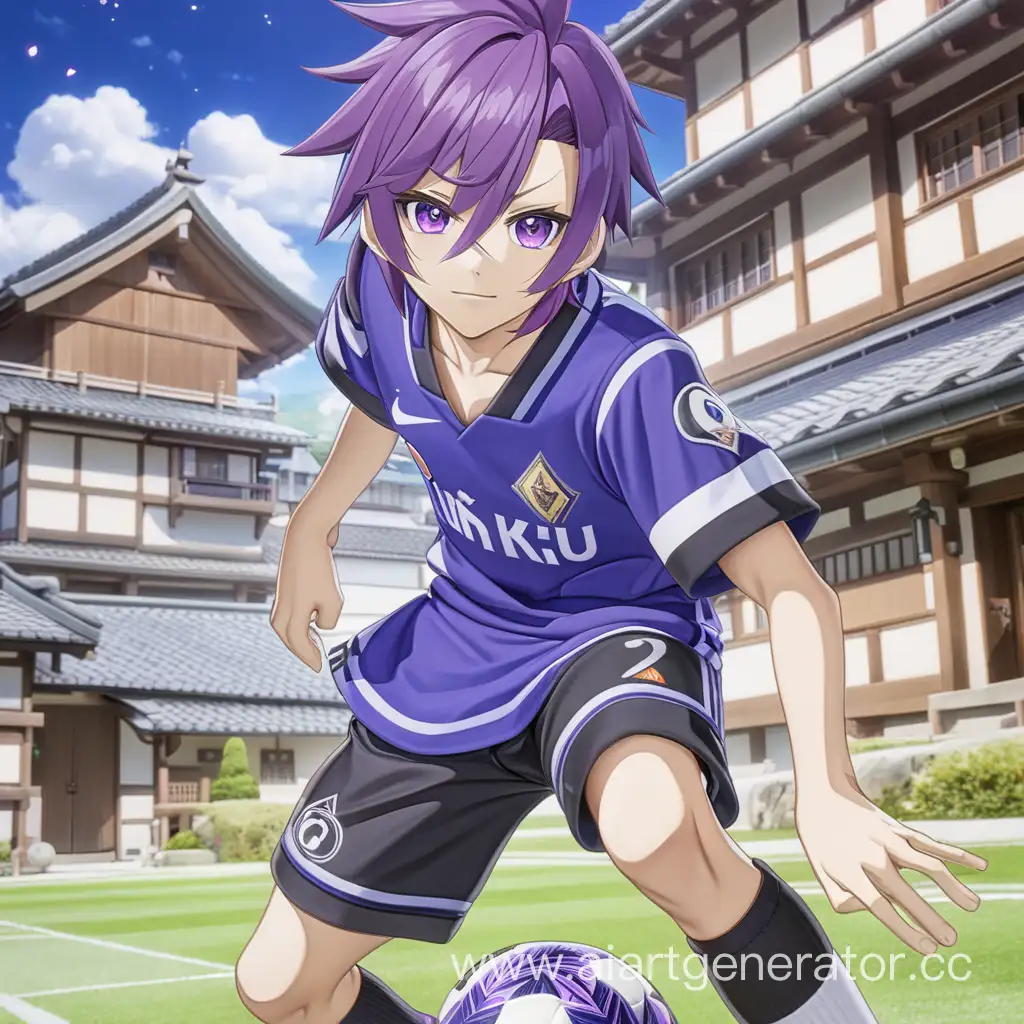 Reo-Mikage-Purple-Hair-Footballer-in-Genshin-Impact-Inazuma-Village