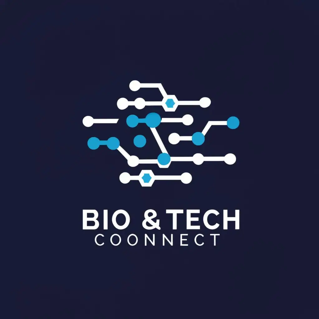 a logo design,with the text "Bio & Tech Connect Forum", main symbol:A modern and sophisticated (((logo))) for the Bio & Tech Connect Forum, featuring interwoven biochemical structures and digital circuitry patterns