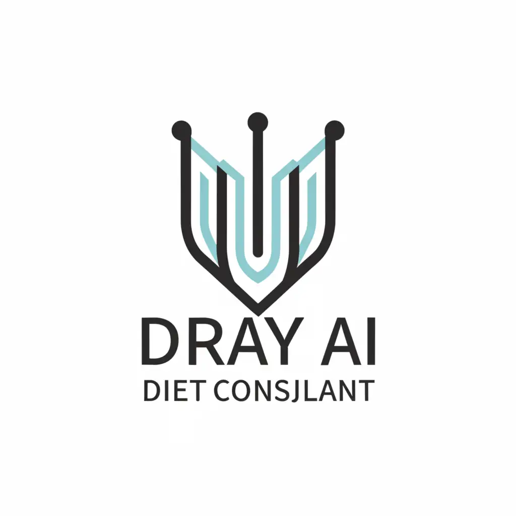 a logo design,with the text "Dray AI Diet Consultant", main symbol:Empire,Minimalistic,be used in Sports Fitness industry,clear background