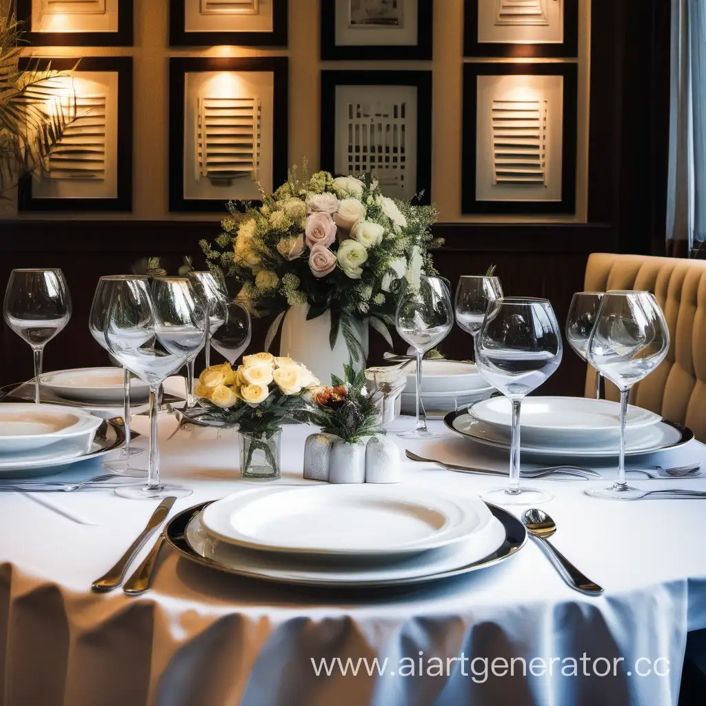 Elegant-Dining-Table-Setup-in-a-Sophisticated-Restaurant