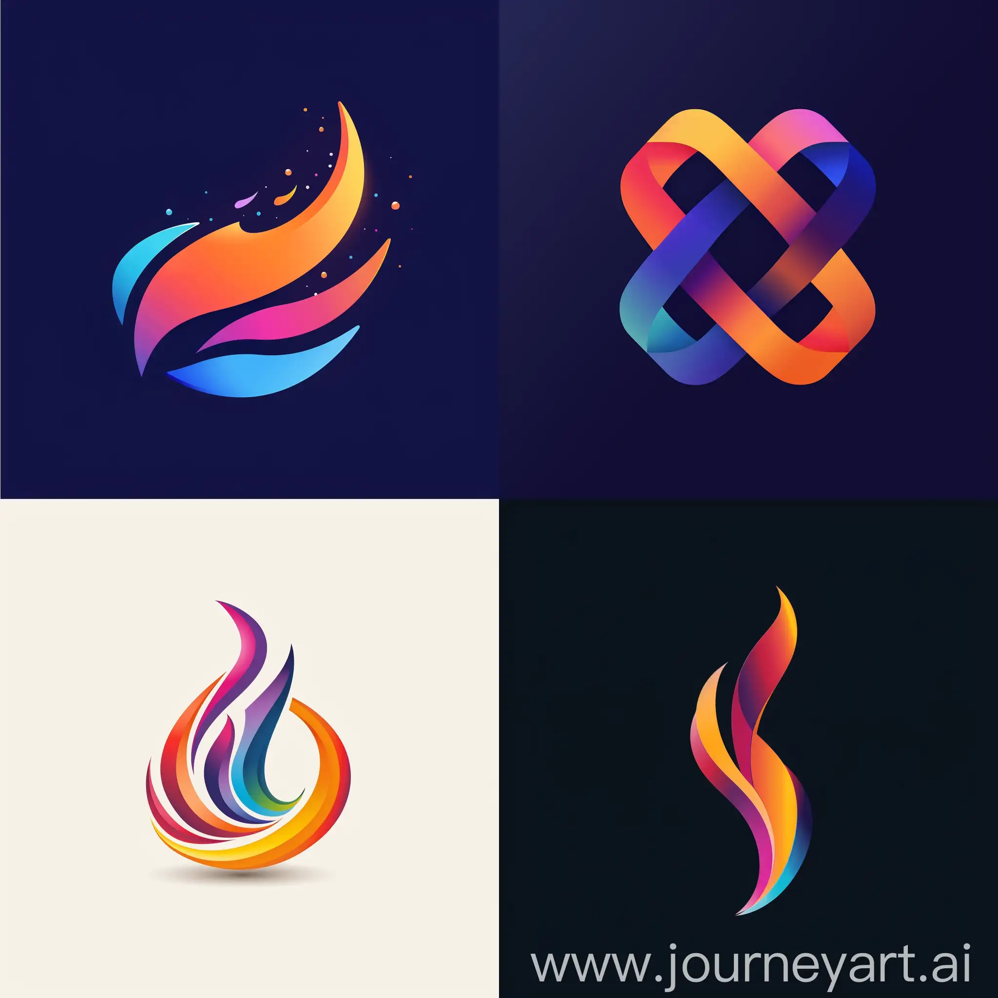 create a versatile and warm logo for a print-on-demand business, suitable for various niches, incorporating welcoming and vibrant colors with a sleek, adaptable design, embodying approachability and creativity, easy to recognize at small sizes --ar 1:1