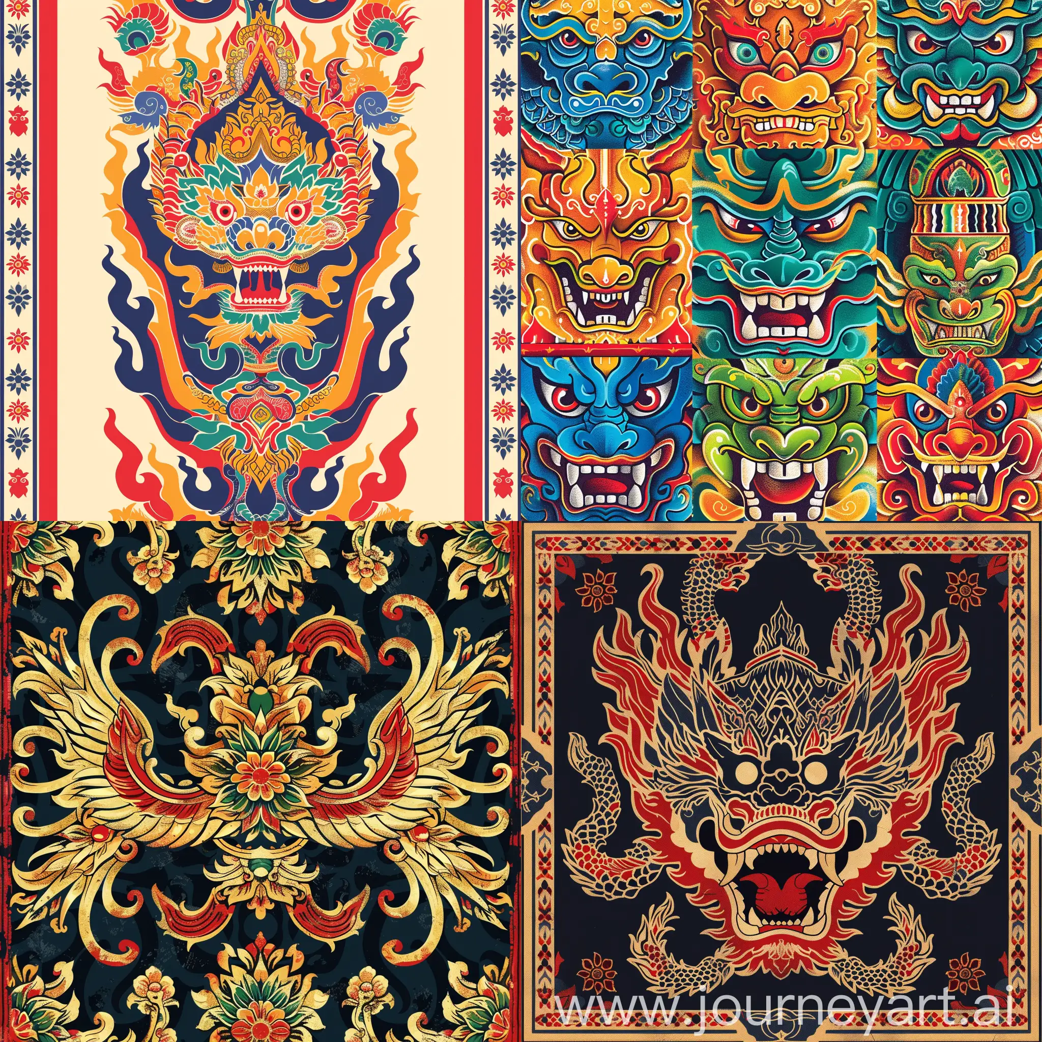 Traditional-Thai-Totem-Inspired-Artwork