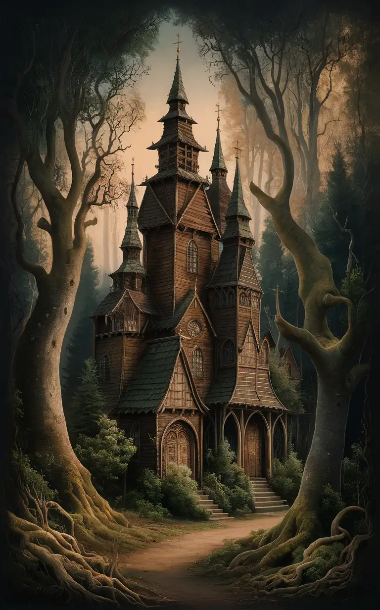 Enchanting-Elven-Mansion-in-Mysterious-Russian-Forest