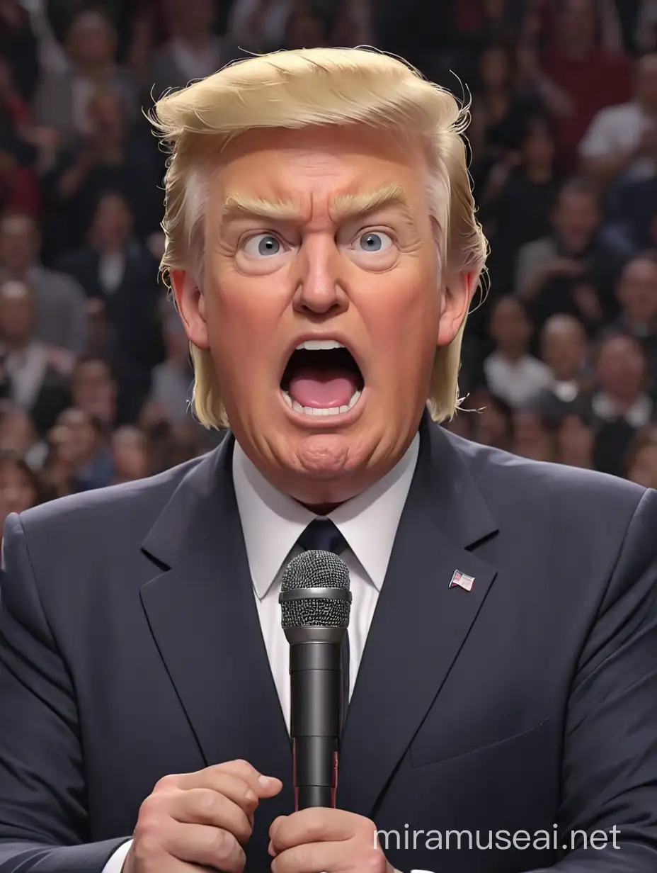 Solo Singer Morphs into Donald Trump Unusual Vocal Performance Transformation