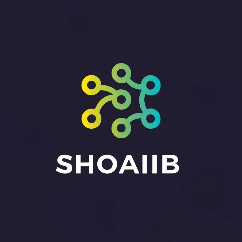 a logo design,with the text "SHOAIB", main symbol:tech,Moderate,be used in Internet industry,clear background.  slogan Your digital marketing mastermind