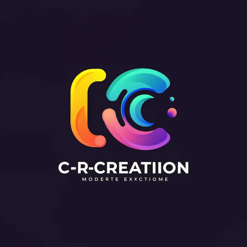 a logo design,with the text "CR-Creation", main symbol:Funny,Moderate,be used in Entertainment industry,clear background