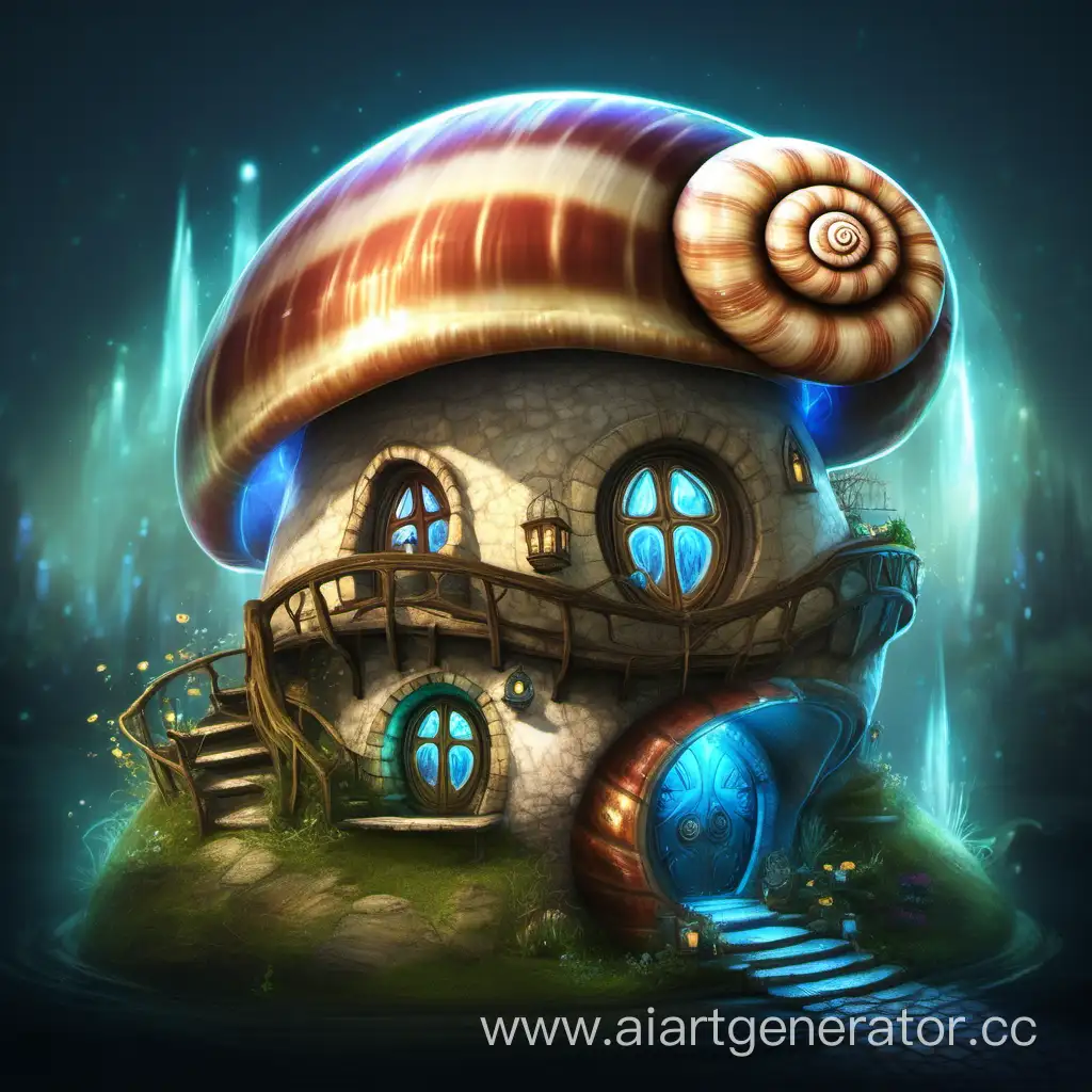 Miniature-Snail-Shell-House-Fantasy-Art