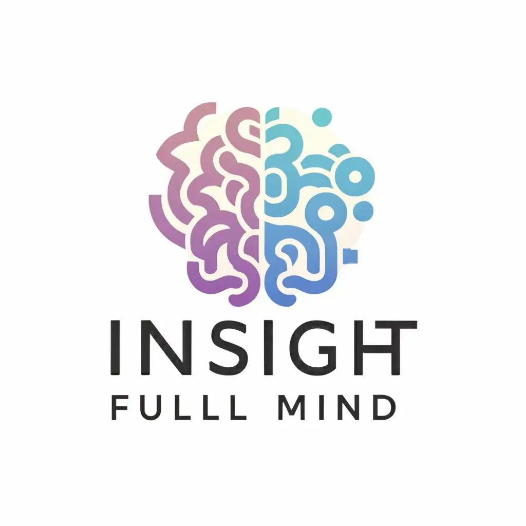 a logo design,with the text "insight full mind", main symbol:brain,Moderate,clear background