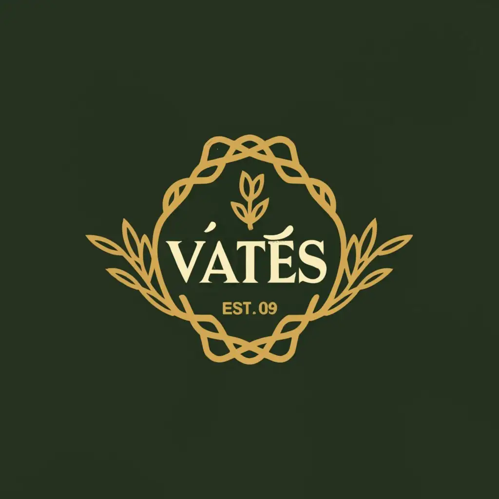 a logo design,with the text "Vaties", main symbol:shirt, green, round and square, laurel, 'thời trang sành điệu',Moderate,be used in Retail industry,clear background