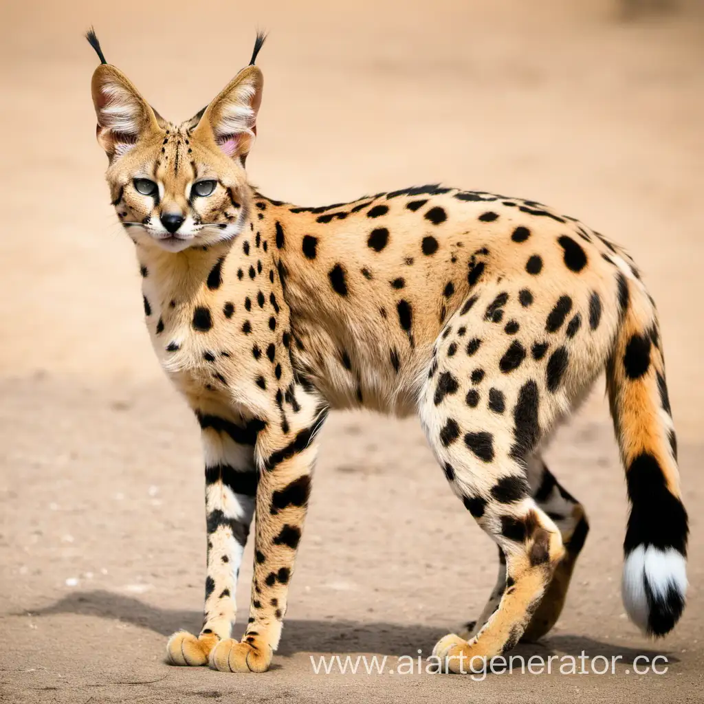 Graceful-Serval-Cat-in-Natural-Habitat
