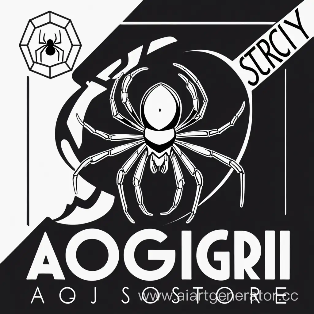 Monochrome-Spider-Logo-for-Aogiri-Store