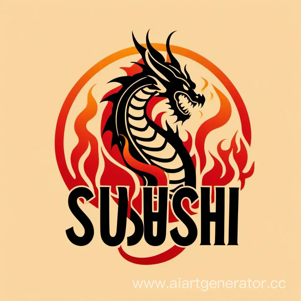 Fiery-Dragon-Logo-with-Minimalist-Sushi-Elegance