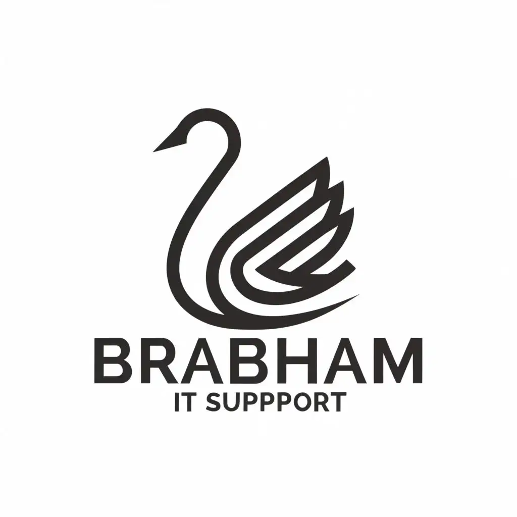 a logo design,with the text "Brabham IT Support", main symbol:Western Australia,Minimalistic,be used in Technology industry,clear background
