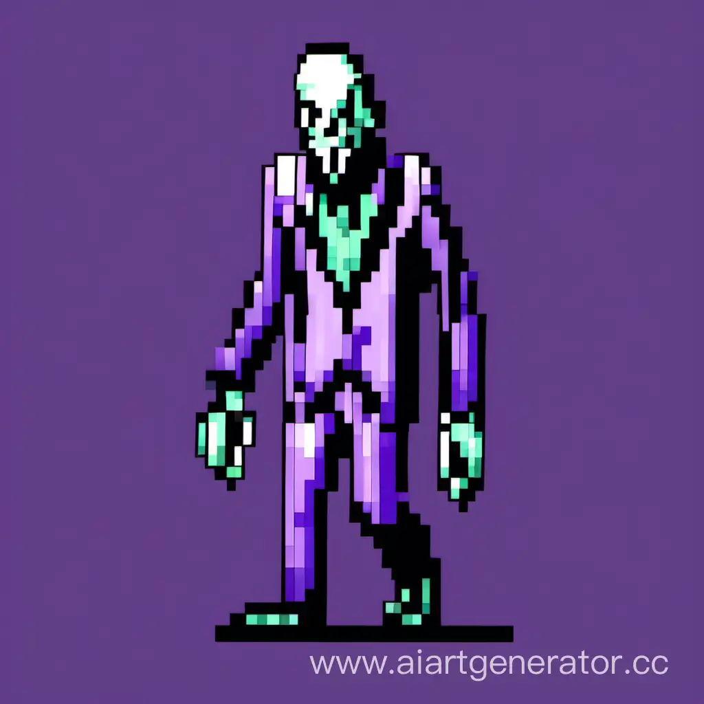 Walking ghoul, pixel image
