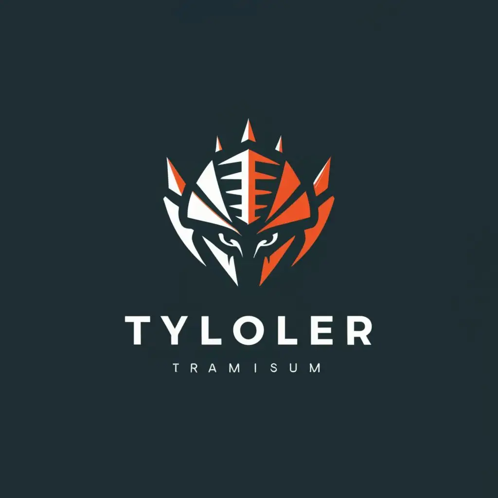 a logo design,with the text "Tylooler", main symbol:Helmet with spiked front,Moderate,be used in Entertainment industry,clear background