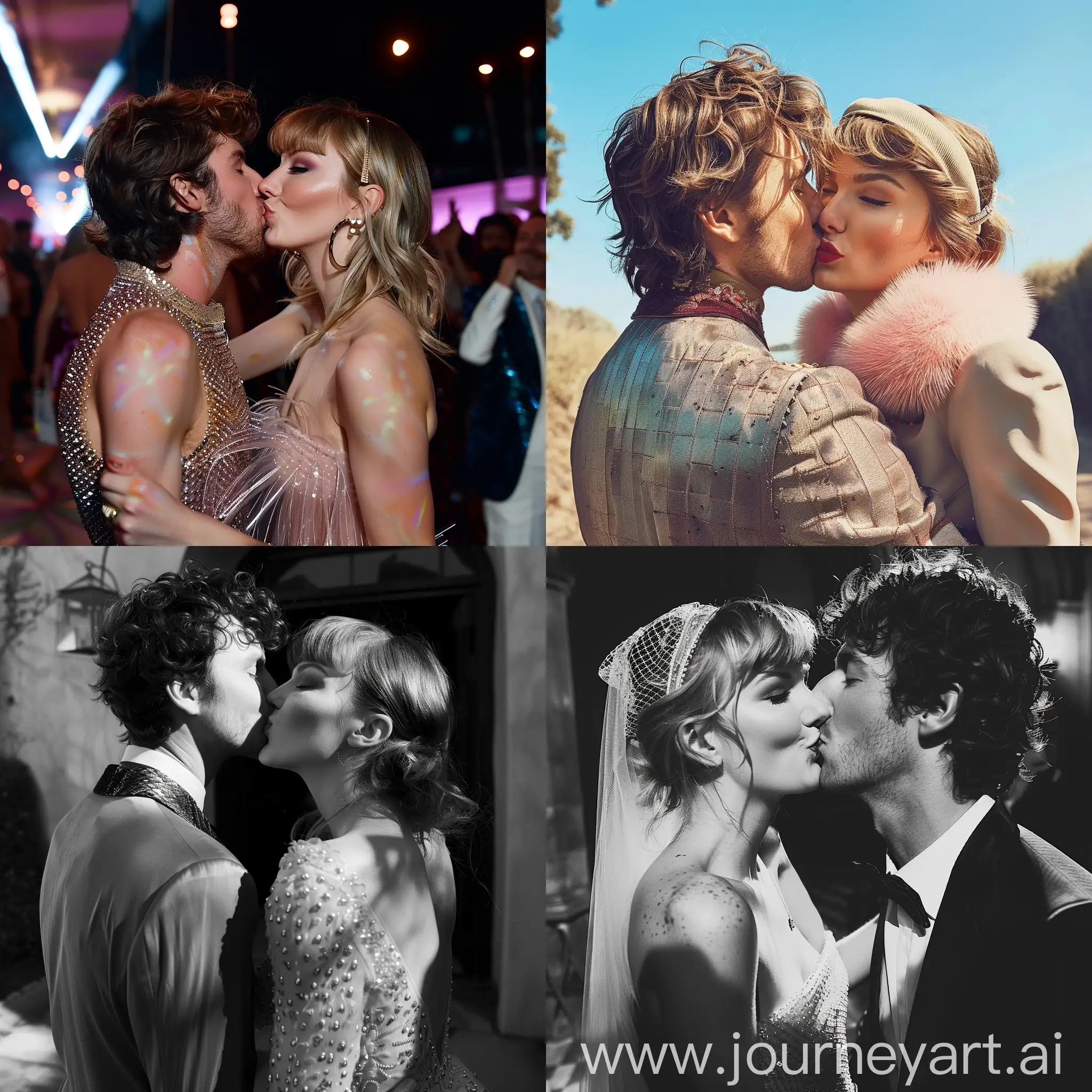 Taylor-Swift-Romantic-Kiss-with-a-Man